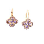 Earrings clover cc purple Earrings clover cc purple