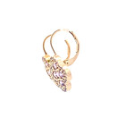 Earrings clover cc purple Earrings clover cc purple