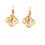Earrings clover cc pink Earrings clover cc pink