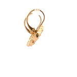 Earrings clover cc pink goldplated Earrings clover cc pink goldplated