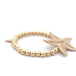 Starfish big gold coloured Starfish big gold coloured