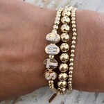 Charm - letter click goldplated Charm - letter click goldplated