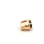 Charm Click black goldplated Charm Click black goldplated