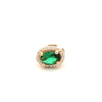Charm Click green goldplated Charm Click green goldplated