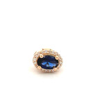 Charm Click dark blue goldplated Charm Click dark blue goldplated