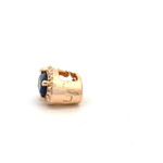 Charm Click dark blue goldplated Charm Click dark blue goldplated