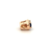 Charm Click dark blue goldplated Charm Click dark blue goldplated