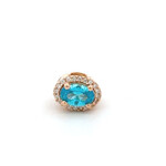 Charm Click blue goldplated Charm Click blue goldplated