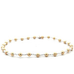 Anklet basic dot mix silver gold coloured Anklet basic dot mix silver gold coloured