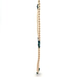 Necklace four clover small green gold coloured Necklace four clover small green gold coloured