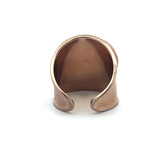 Ring flat stone blue goldplated Ring flat stone blue goldplated