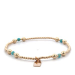 Four split turquoise gold coloured Four split turquoise gold coloured