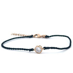 Cord sparkle black goldplated Cord sparkle black goldplated
