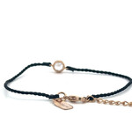 Cord sparkle black goldplated Cord sparkle black goldplated