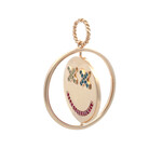 Charm - smiley reverse goldplated Charm - smiley reverse goldplated