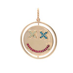 Charm - smiley reverse goldplated Charm - smiley reverse goldplated