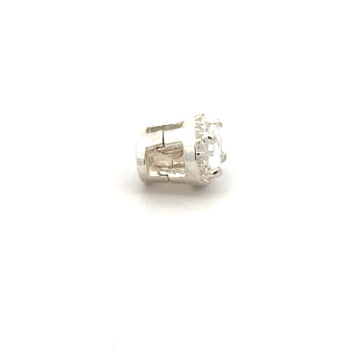 Charm Click clear silver