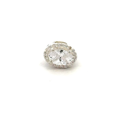 Charm Click clear silver