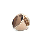 Ring flat dented goldplated Ring flat dented goldplated