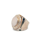 Ring flat dented goldplated Ring flat dented goldplated