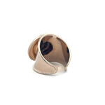 Ring flat dented goldplated Ring flat dented goldplated