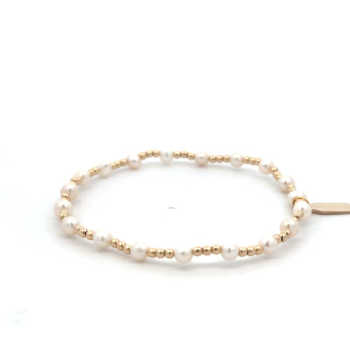 Mix 3 pearl 2mm gold coloured