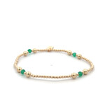 Four split green gold coloured Four split green gold coloured