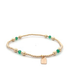 Four split green gold coloured Four split green gold coloured