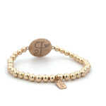 PS round charm 5mm gold coloured PS round charm 5mm gold coloured