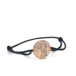 PS round charm black goldplated PS round charm black goldplated