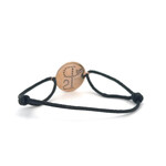 PS round charm black goldplated PS round charm black goldplated