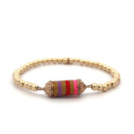Bus luck charm multi lila gold coloured Bus luck charm multi lila gold coloured