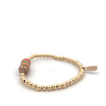 Bus luck charm multi peach gold coloured Bus luck charm multi peach gold coloured