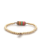 Bus luck charm multi peach gold coloured Bus luck charm multi peach gold coloured