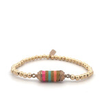 Bus luck charm multi peach gold coloured Bus luck charm multi peach gold coloured