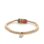 Bus luck charm multi yellow gold coloured Bus luck charm multi yellow gold coloured