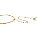 Handchain 2mm gold coloured Handchain 2mm gold coloured