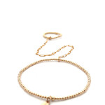 Handchain 2mm gold coloured Handchain 2mm gold coloured