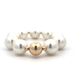 Pearl one dot gold coloured Pearl one dot gold coloured