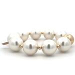 Pearl one dot gold coloured Pearl one dot gold coloured