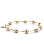 Dot 11 big gold coloured silver Dot 11 big gold coloured silver