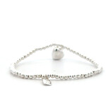 Heart puff hang silver Heart puff hang silver