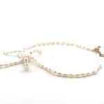 Anklet ribbon plain pearl goldplated Anklet ribbon plain pearl goldplated