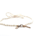 Anklet ribbon plain pearl goldplated Anklet ribbon plain pearl goldplated