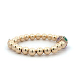 Cube stone multi 8mm gold coloured Cube stone multi 8mm gold coloured