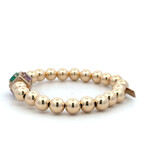 Cube stone multi 8mm gold coloured Cube stone multi 8mm gold coloured