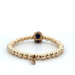 Cube stone multi 6mm gold coloured Cube stone multi 6mm gold coloured