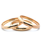 Set 3 Bangles - Halo goldplated Set 3 Bangles - Halo goldplated