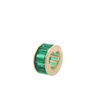 Charm - one love green goldplated Charm - one love green goldplated