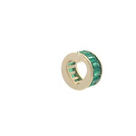 Charm - one love green goldplated Charm - one love green goldplated